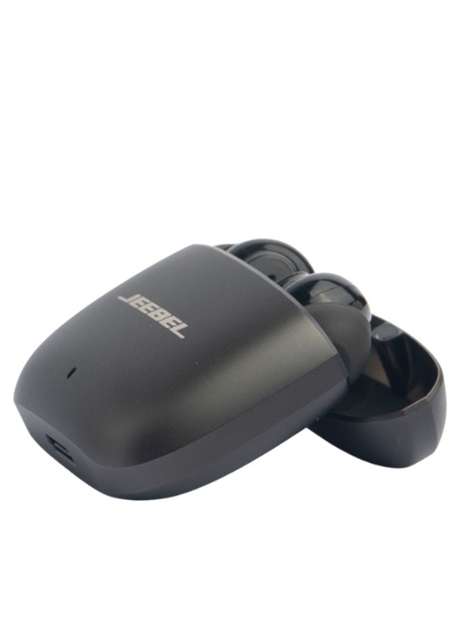 JEEBEL B355 Wireless Noise Cancelling Earphones TWS  , 20 Hours Battery Life, Black - Image 2